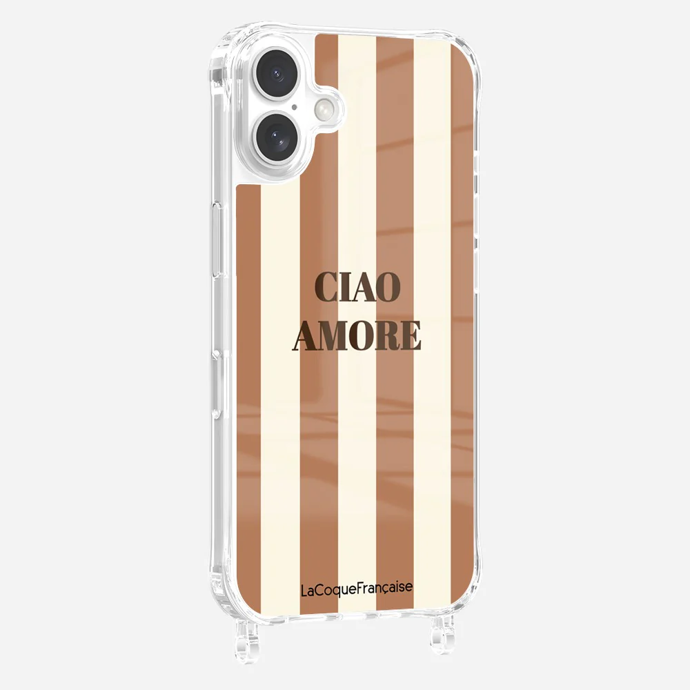 Coque Anneaux Imprimee Ciao Amore Beige - Image 9