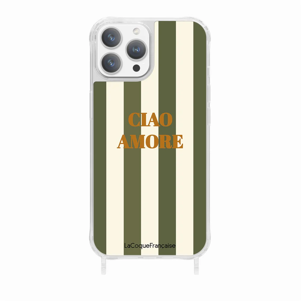 Coque Anneaux Imprimee Ciao Amore Kaki - Image 11
