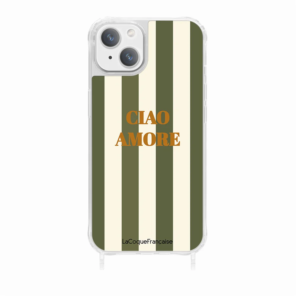 Coque Anneaux Imprimee Ciao Amore Kaki - Image 13