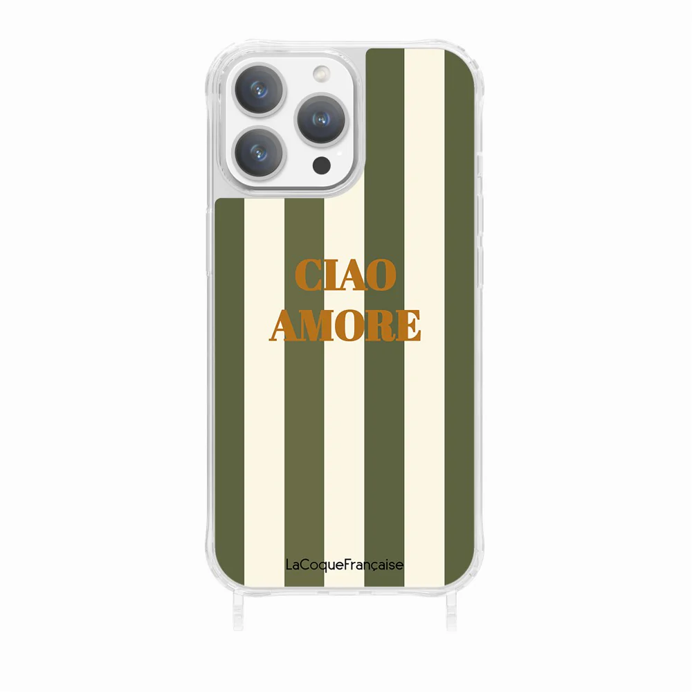 Coque Anneaux Imprimee Ciao Amore Kaki - Image 22