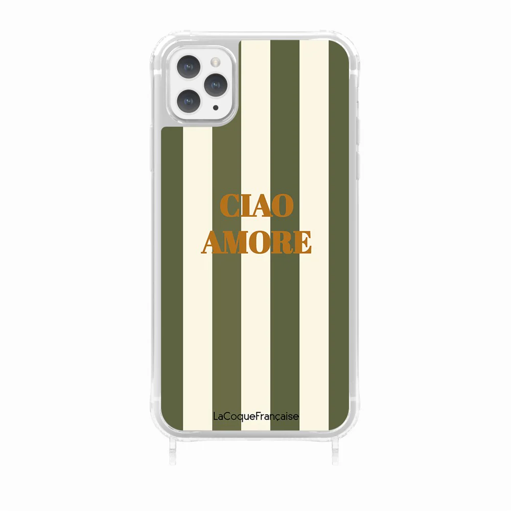 Coque Anneaux Imprimee Ciao Amore Kaki - Image 25