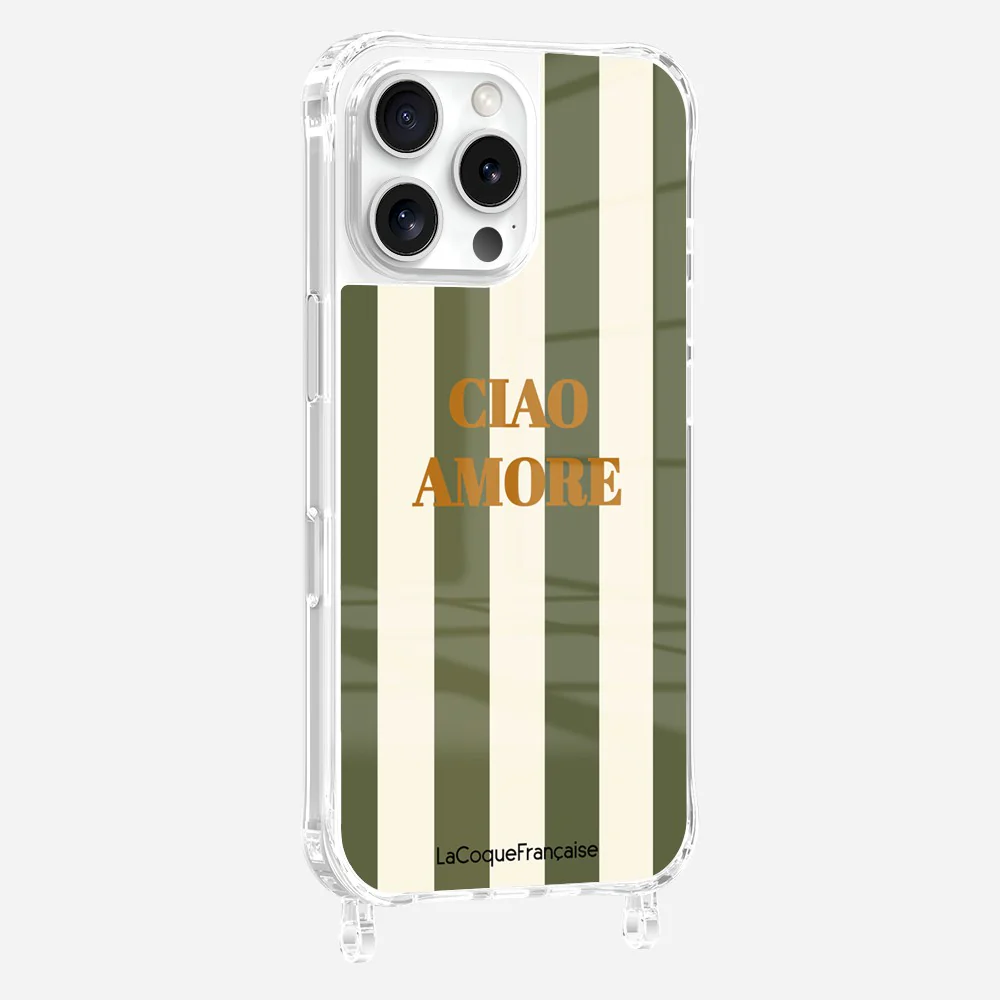 Coque Anneaux Imprimee Ciao Amore Kaki - Image 7