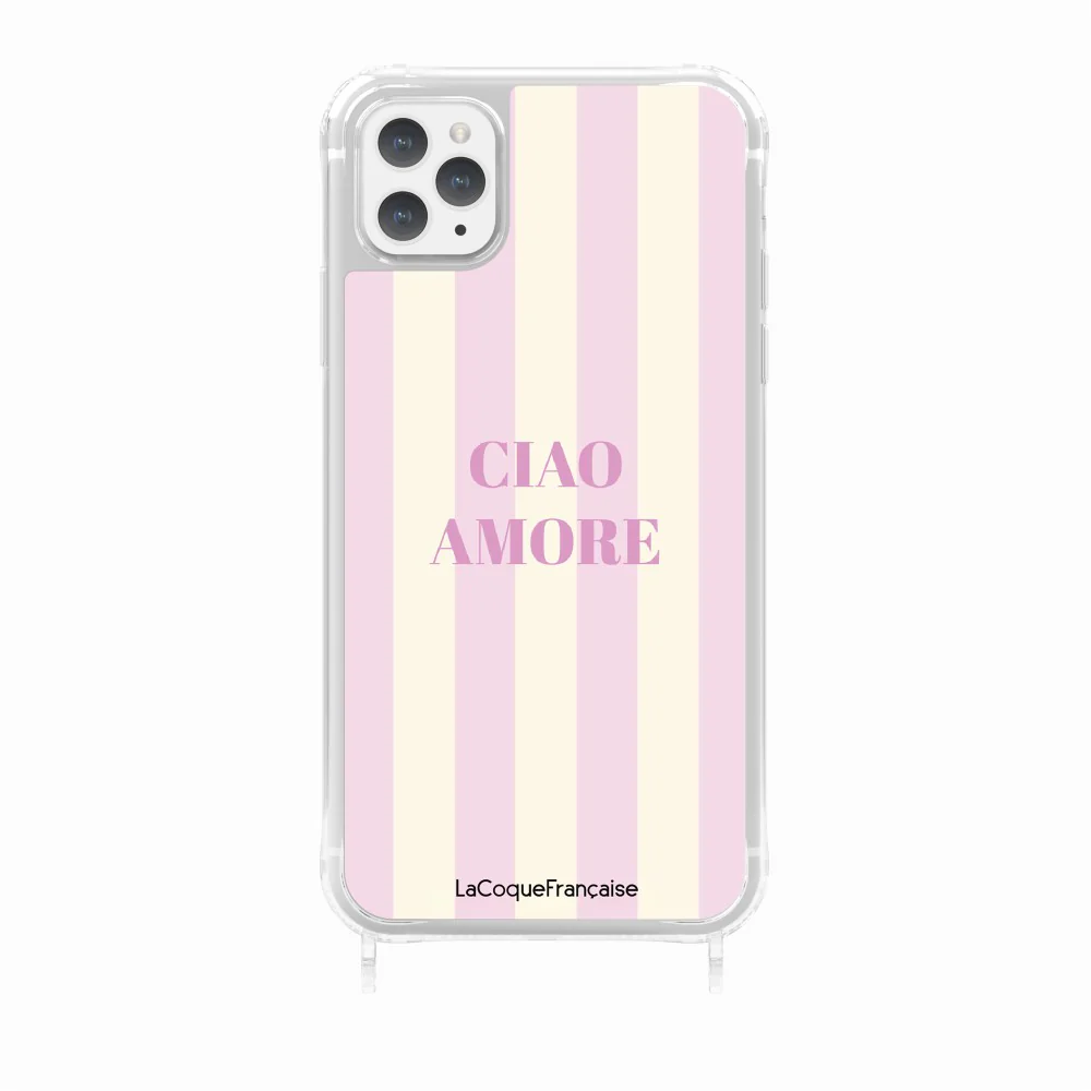 Coque Anneaux Imprimee Ciao Amore Rose - Image 23
