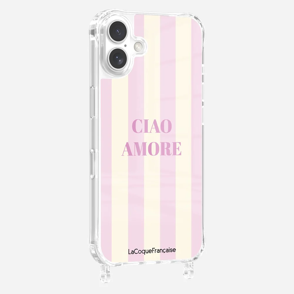 Coque Anneaux Imprimee Ciao Amore Rose - Image 6