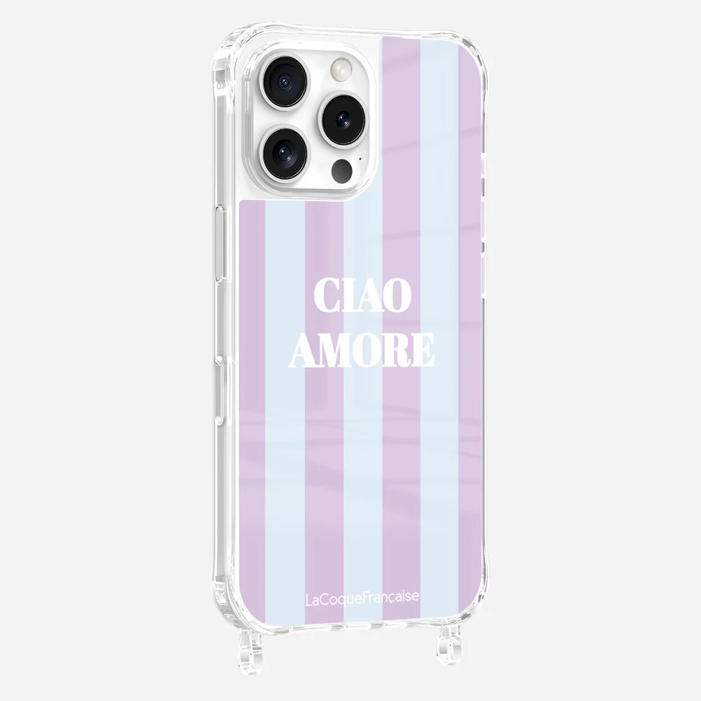 Coque Anneaux Imprimee Ciao Amore Violet - Image 4