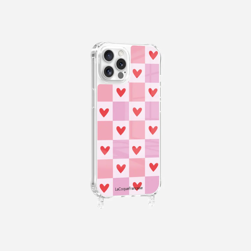 Coque Anneaux Imprimee Coeur Carreau - Image 21