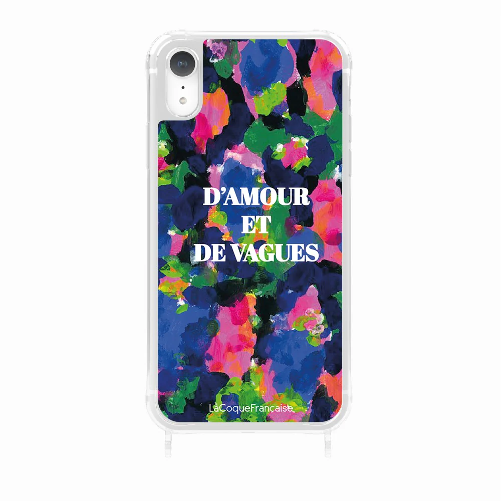 Coque Anneaux Imprimee D'amour Et De Vagues Bleu - Image 27