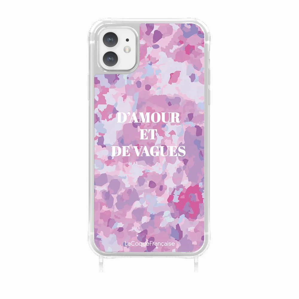 Coque Anneaux Imprimee D'amour Et De Vagues Parme - Image 24