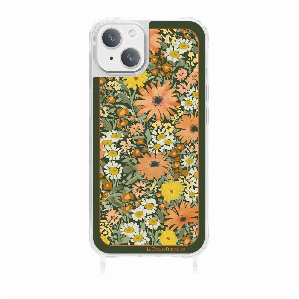 Coque Anneaux Imprimee Foulard Fleurs Oranges - Image 17