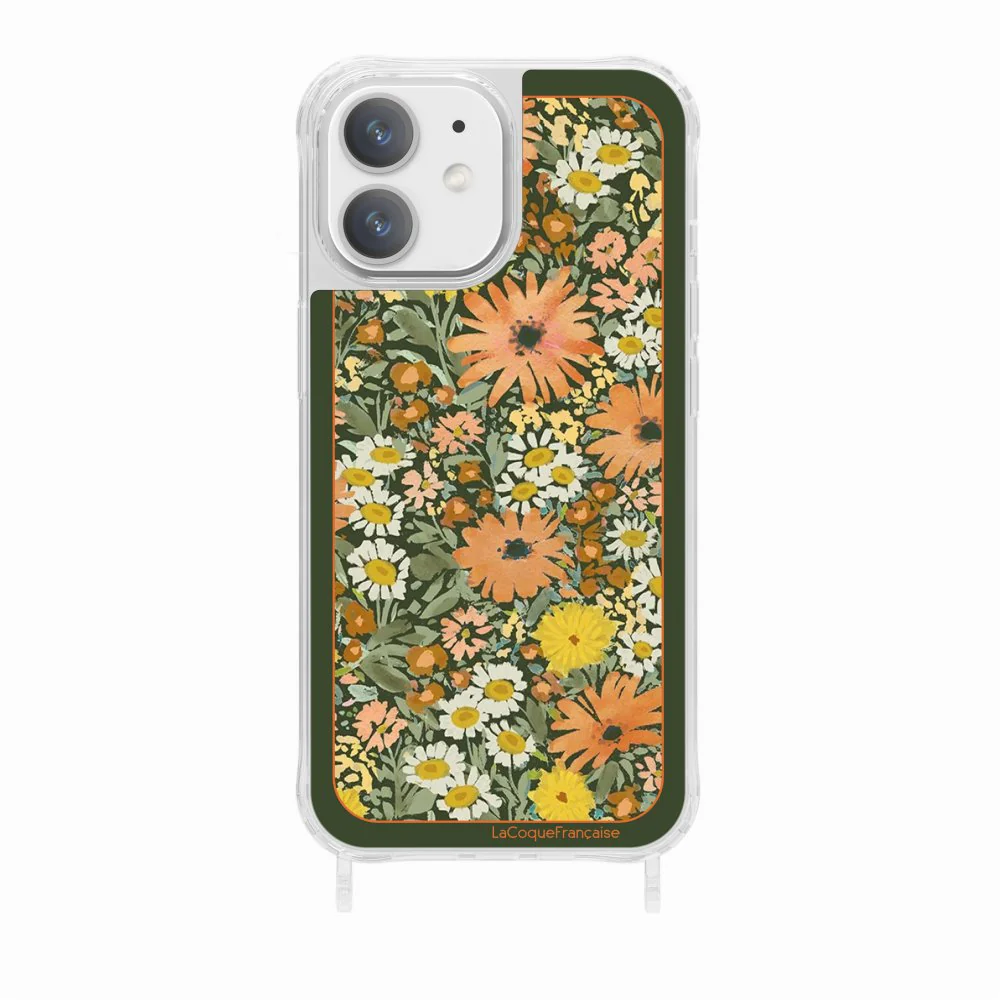 Coque Anneaux Imprimee Foulard Fleurs Oranges - Image 21