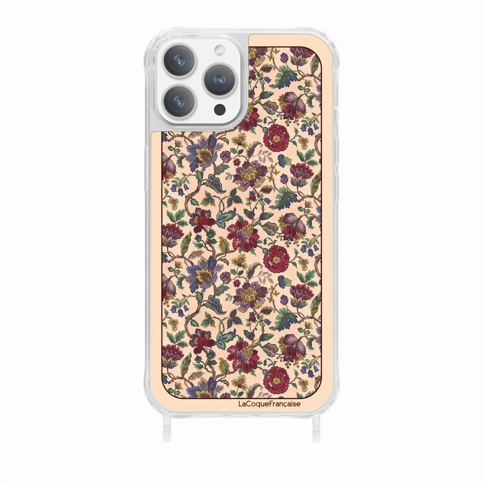 Coque Anneaux Imprimee Foulard Fleurs Rouges - Image 12