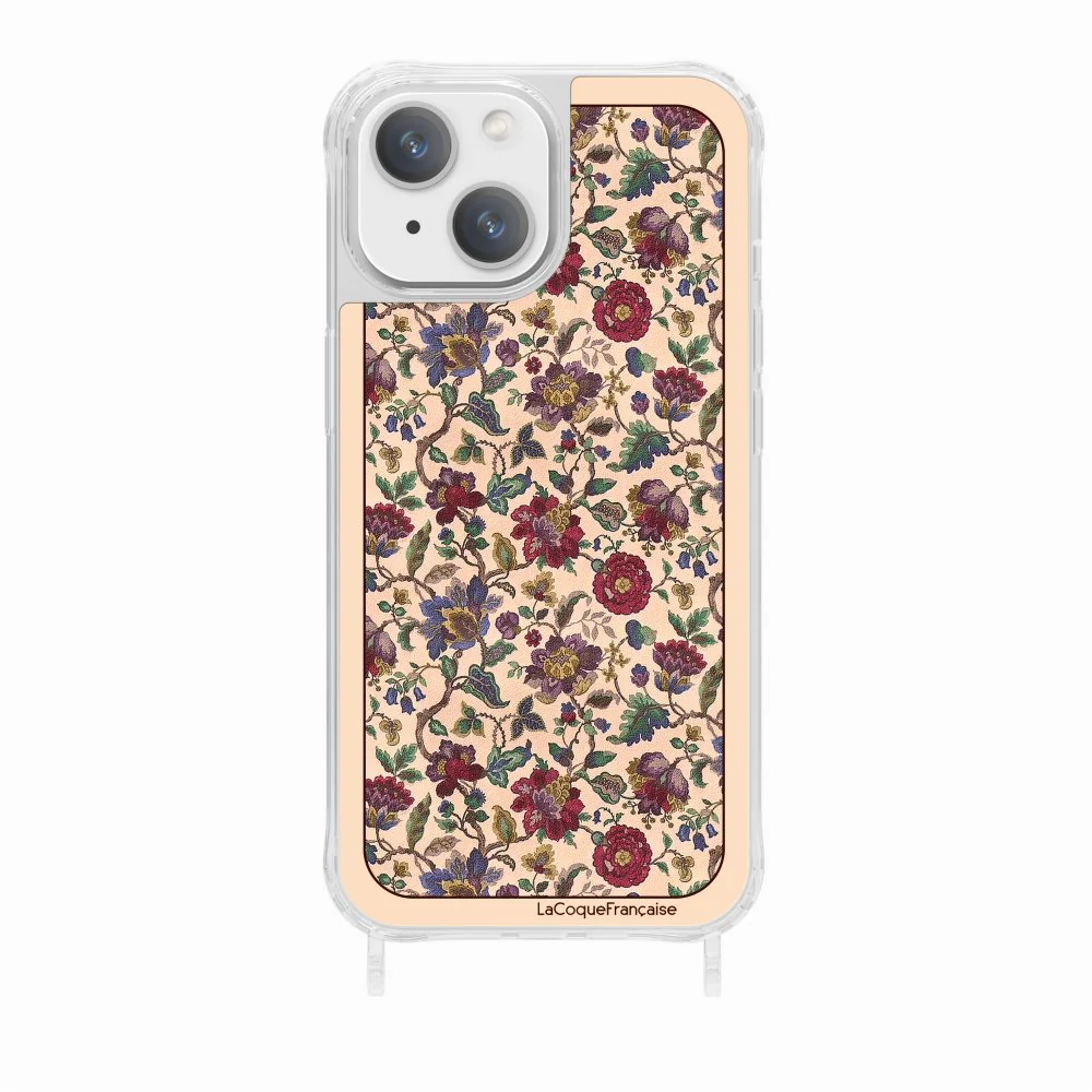 Coque Anneaux Imprimee Foulard Fleurs Rouges - Image 13
