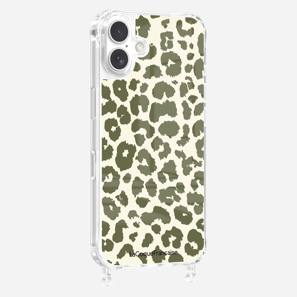 Coque Anneaux Imprimee Leopard Kaki - Image 10