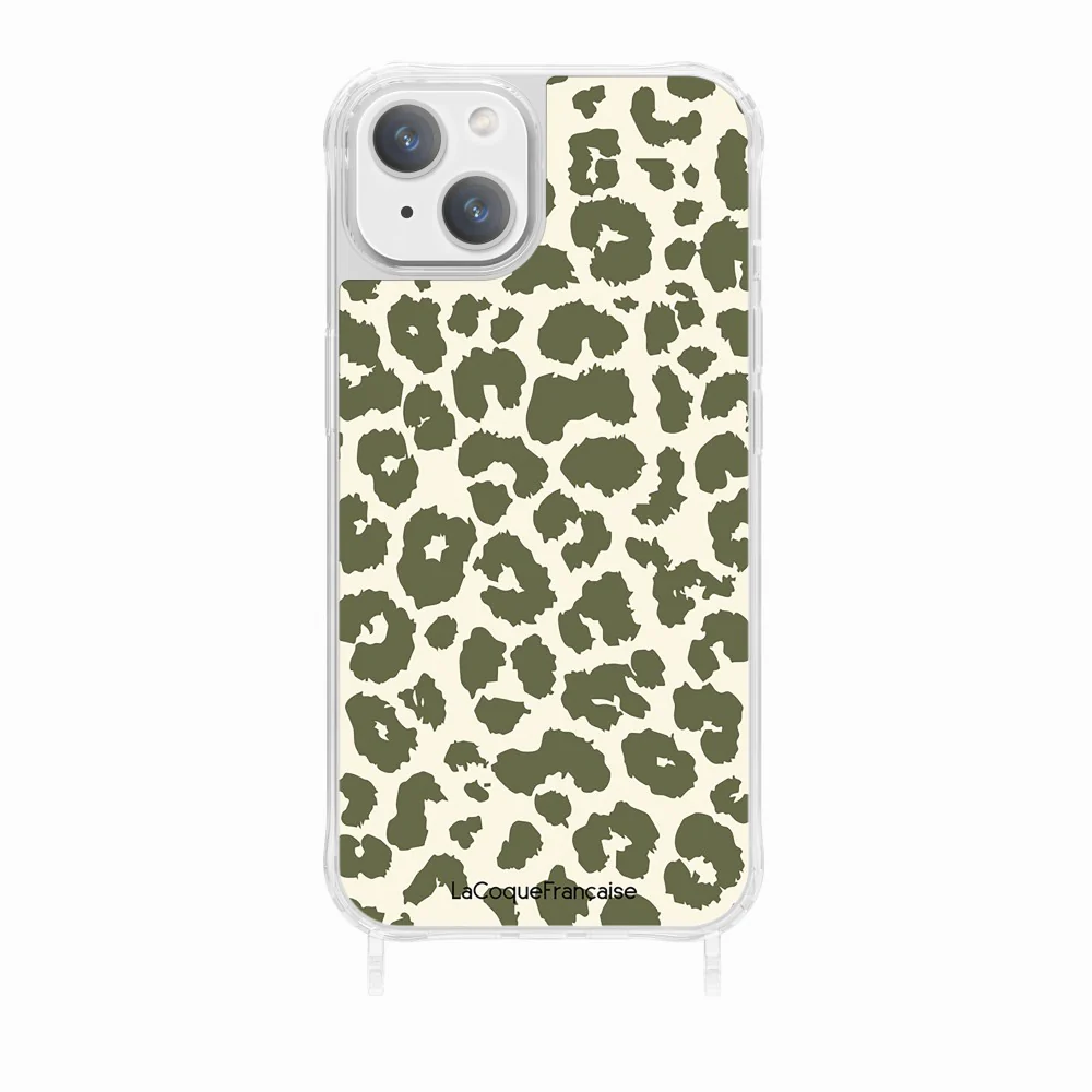 Coque Anneaux Imprimee Leopard Kaki - Image 18
