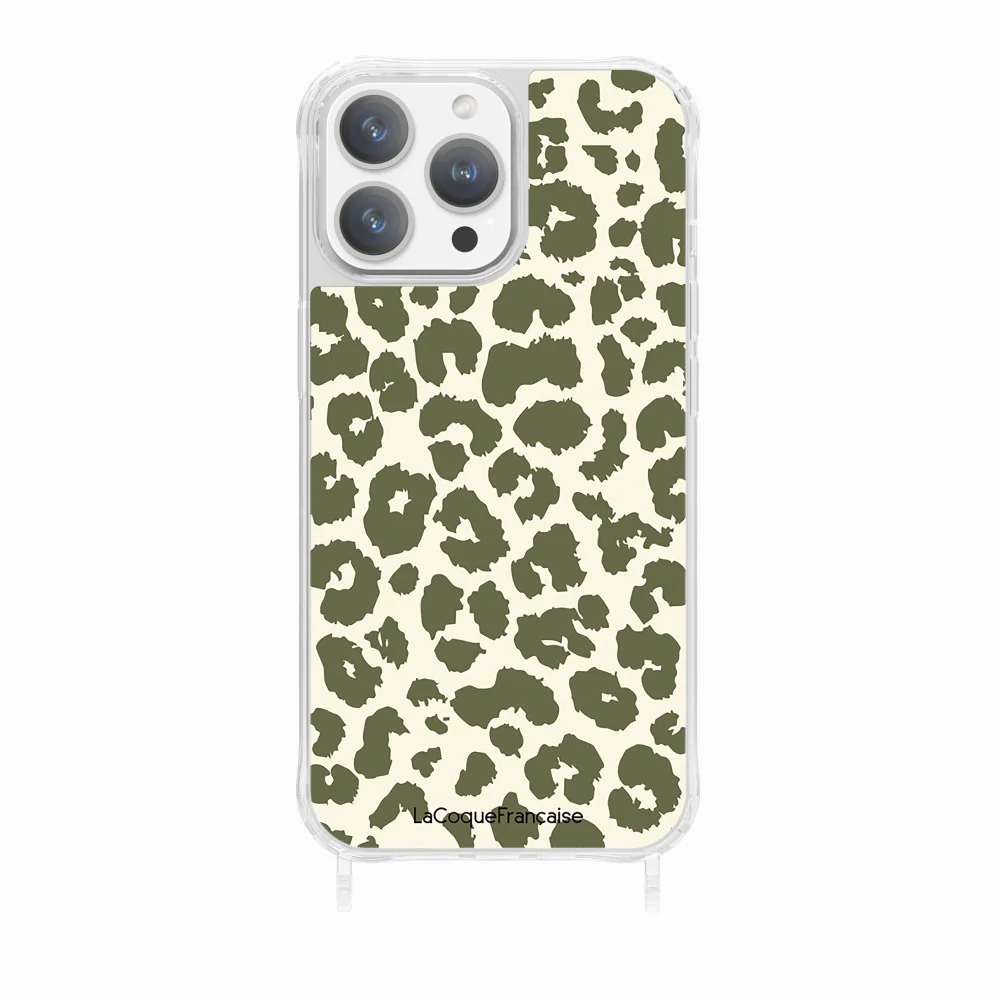 Coque Anneaux Imprimee Leopard Kaki - Image 19