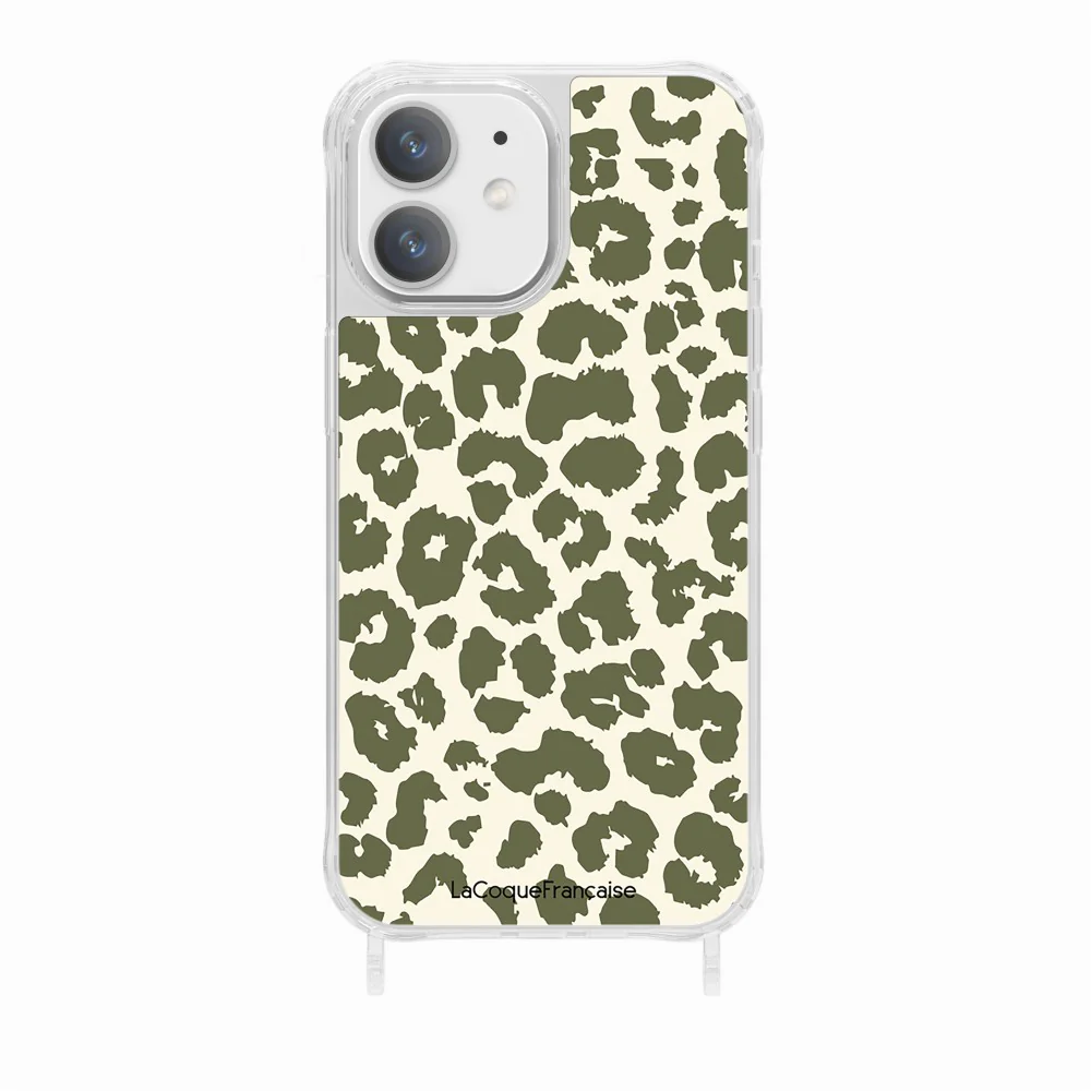 Coque Anneaux Imprimee Leopard Kaki - Image 25