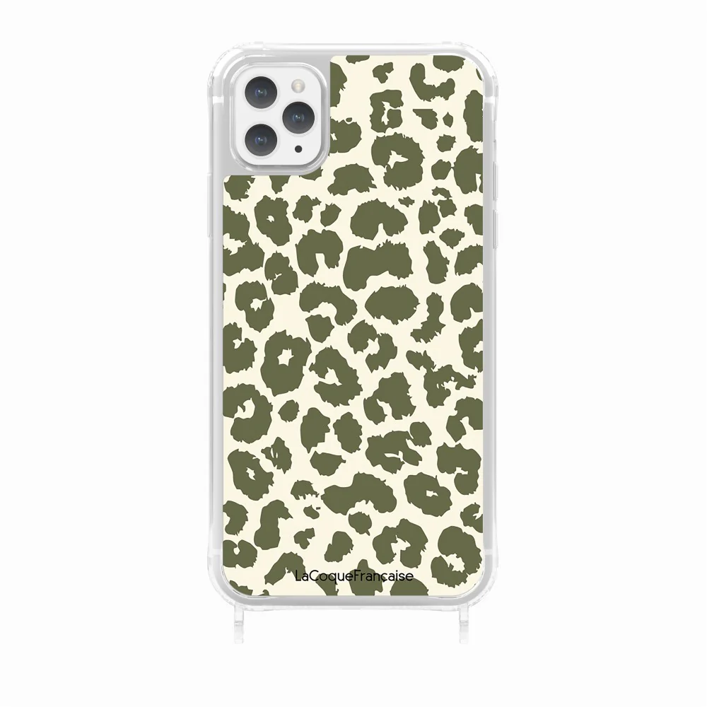Coque Anneaux Imprimee Leopard Kaki - Image 26