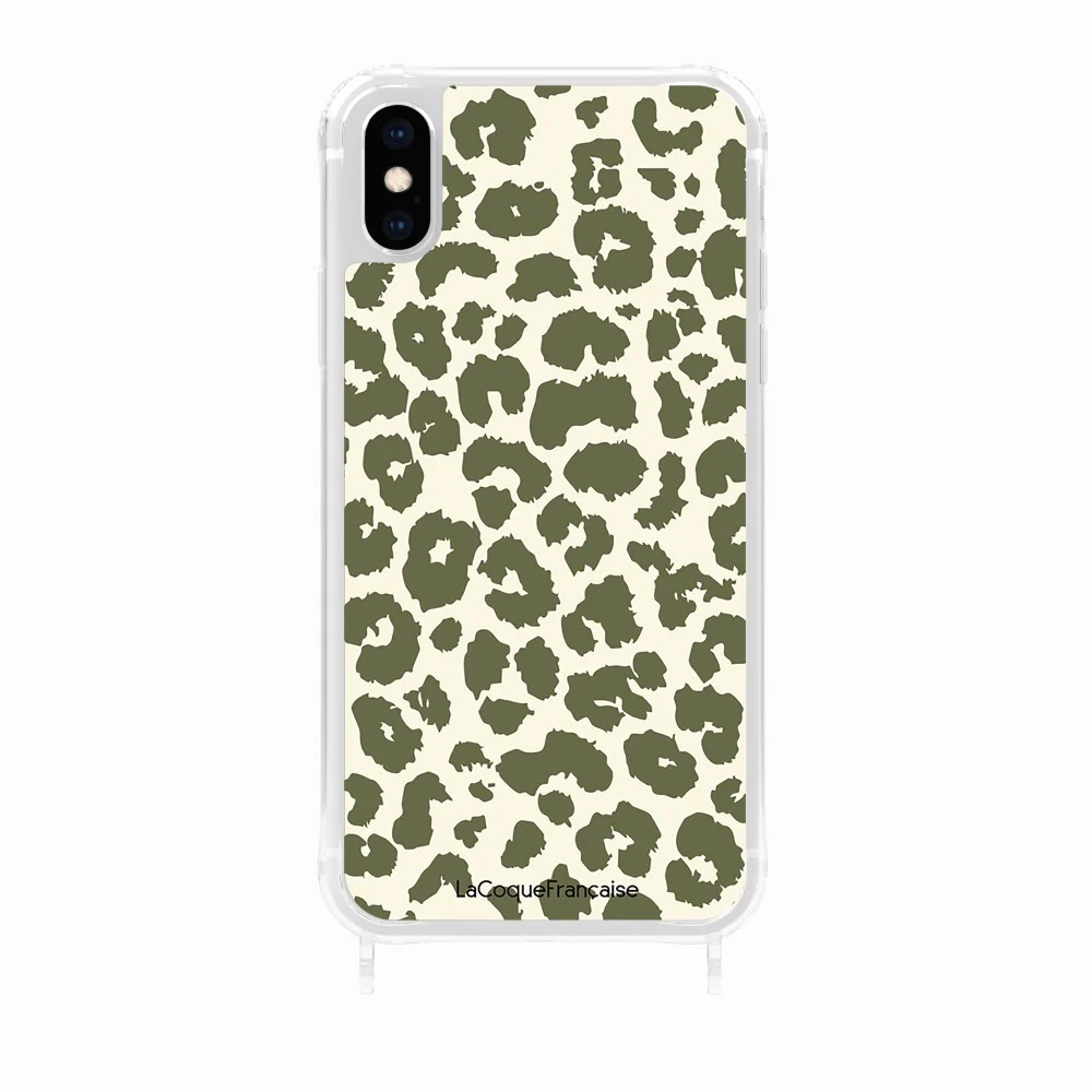 Coque Anneaux Imprimee Leopard Kaki - Image 29