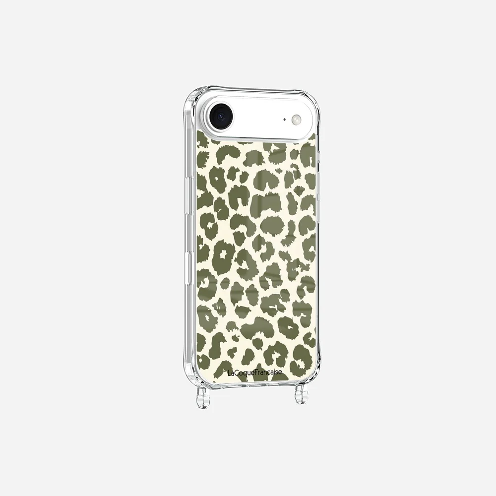 Coque Anneaux Imprimee Leopard Kaki - Image 3