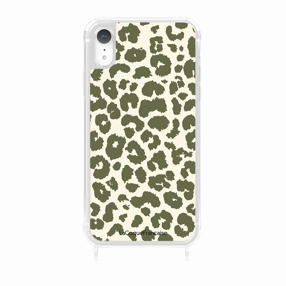 Coque Anneaux Imprimee Leopard Kaki - Image 31