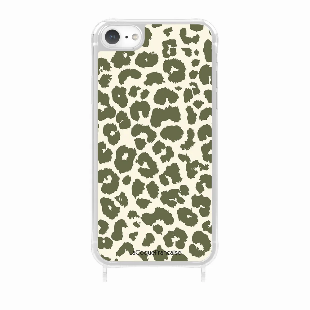 Coque Anneaux Imprimee Leopard Kaki - Image 32