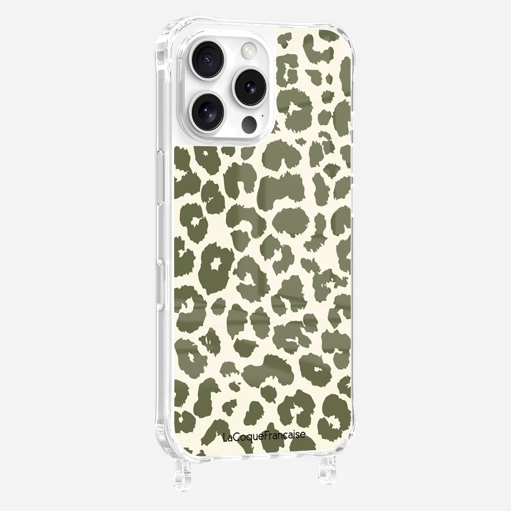 Coque Anneaux Imprimee Leopard Kaki - Image 8