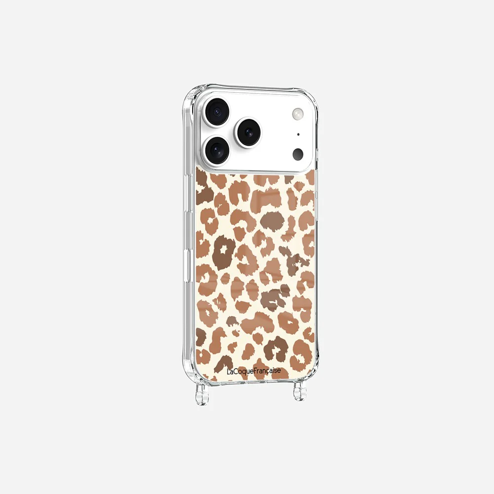Coque Anneaux Imprimee Leopard Marron - Image 4