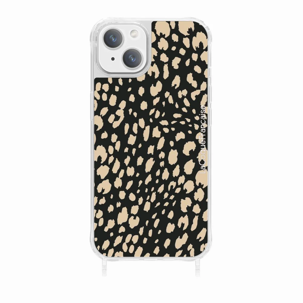 Coque Anneaux Imprimee Leopard Noir Et Beige - Image 17
