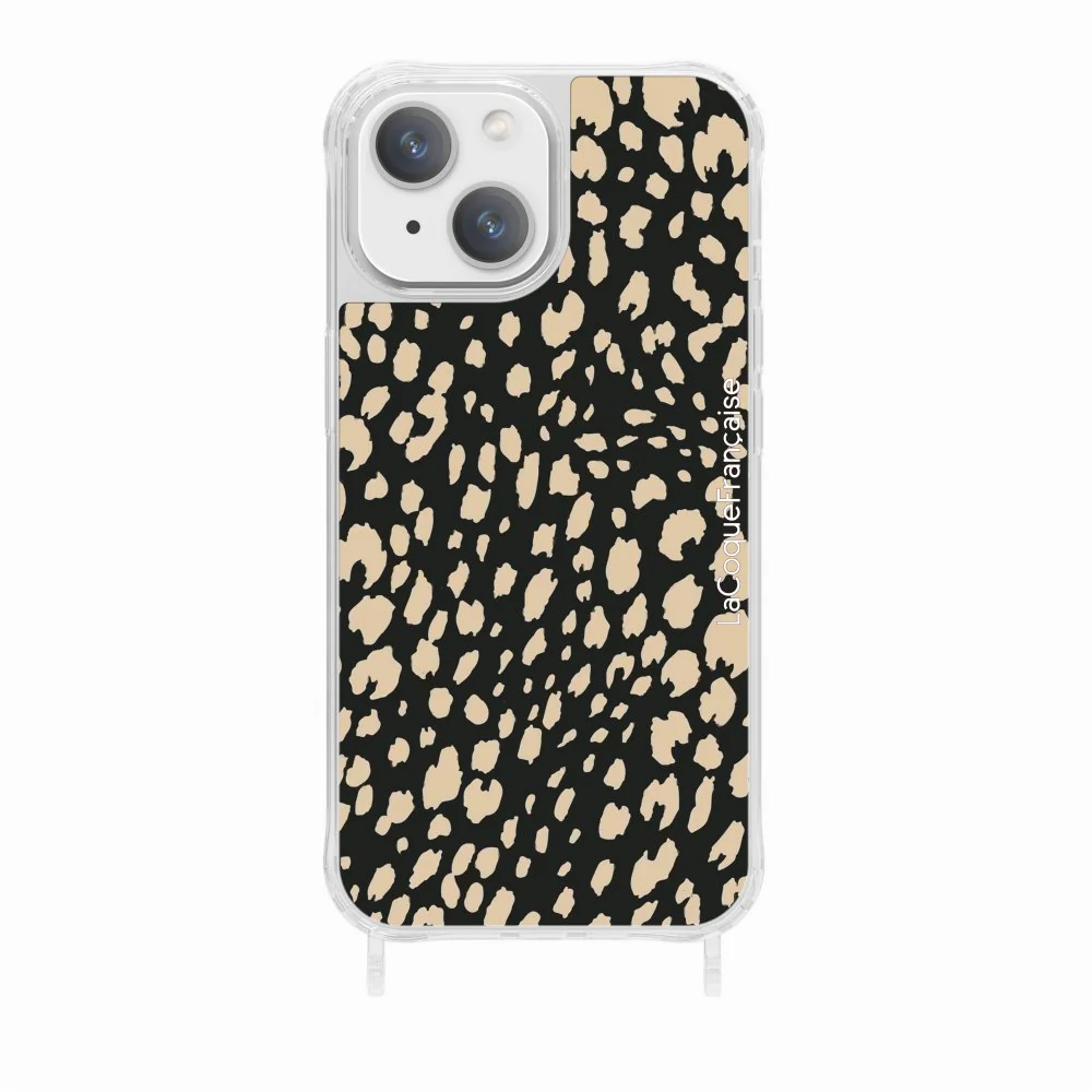 Coque Anneaux Imprimee Leopard Noir Et Beige - Image 18