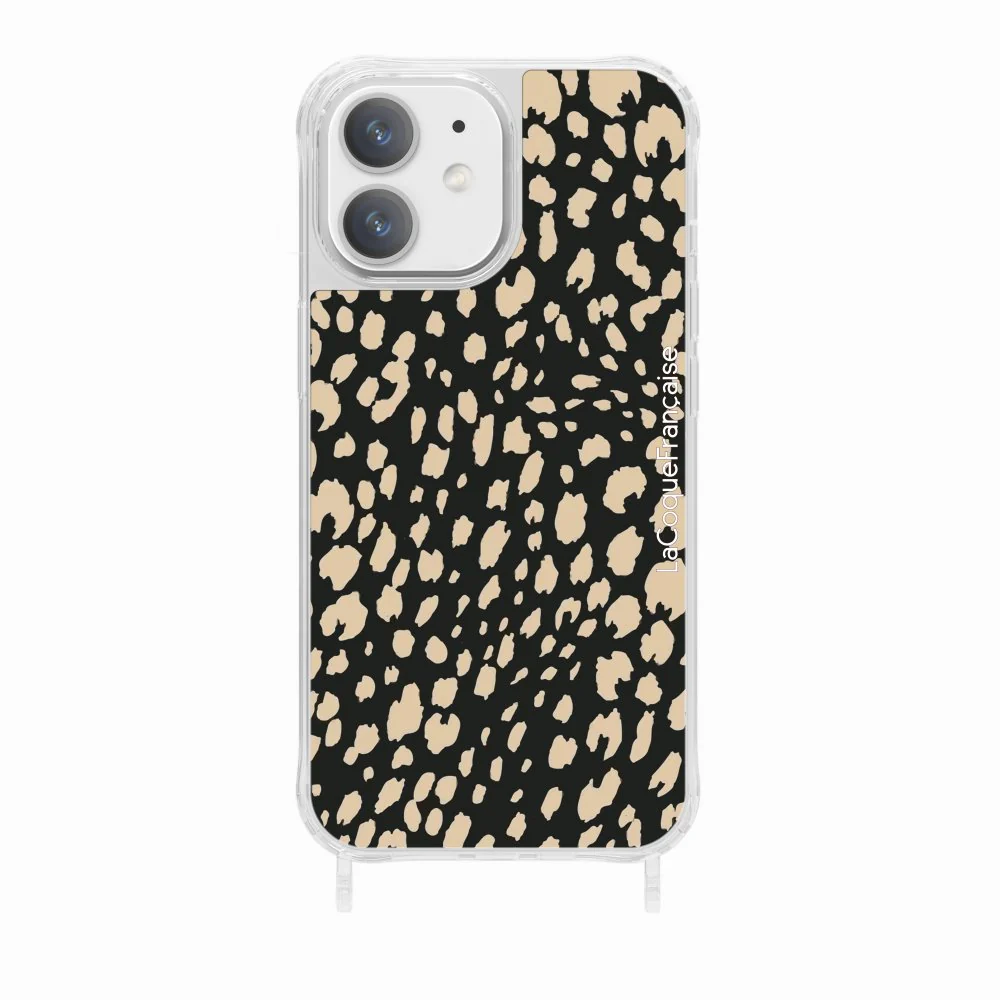 Coque Anneaux Imprimee Leopard Noir Et Beige - Image 21