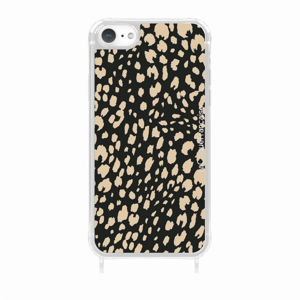Coque Anneaux Imprimee Leopard Noir Et Beige - Image 28