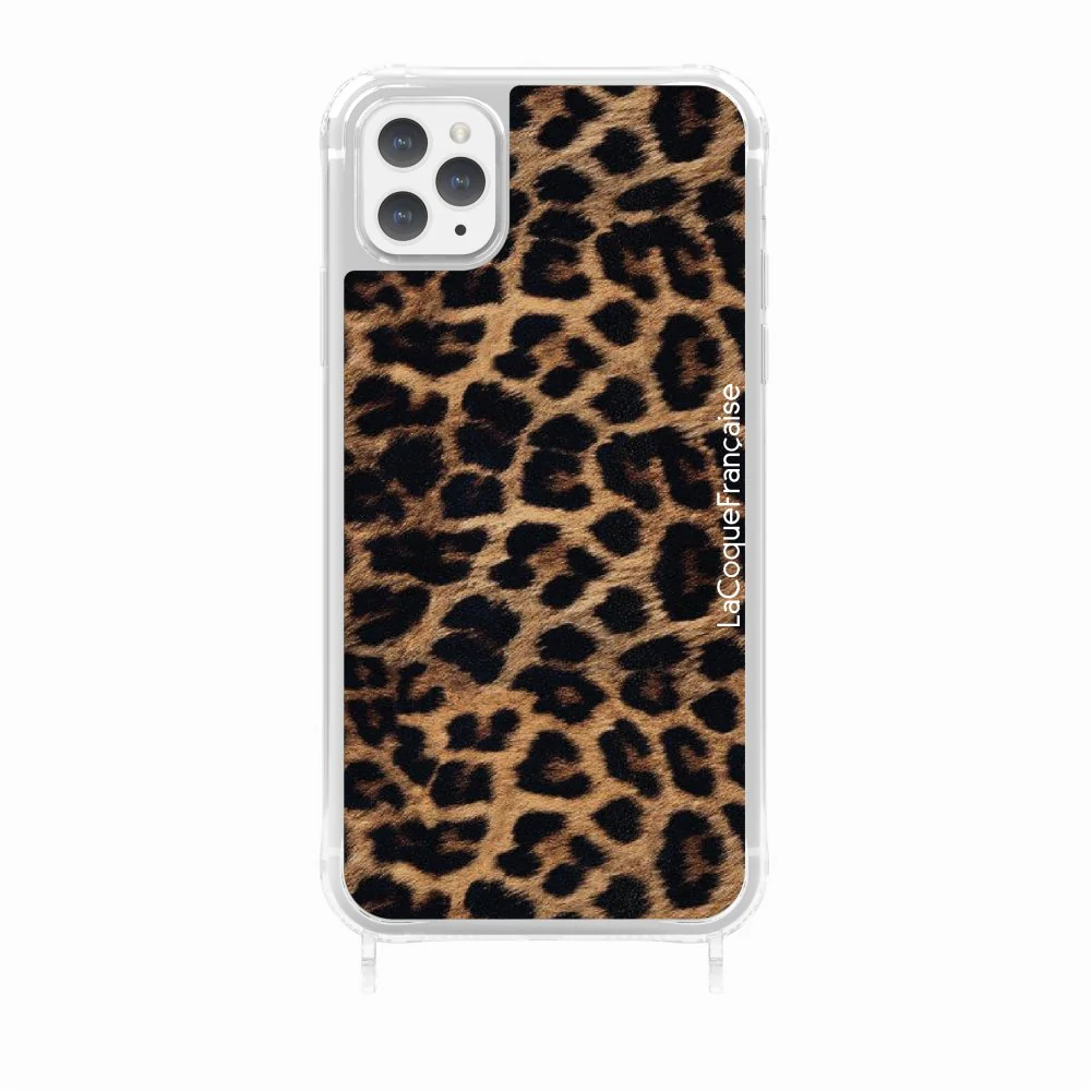 Coque Anneaux Imprimee Leopard Noir Et Brun - Image 25