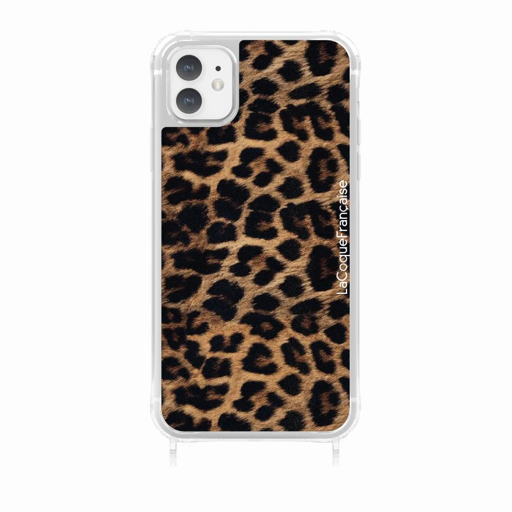 Coque Anneaux Imprimee Leopard Noir Et Brun - Image 27