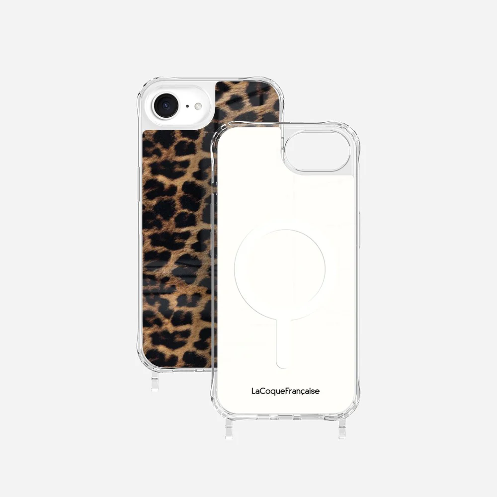 Coque Anneaux Imprimee Leopard Noir Et Brun - Image 32