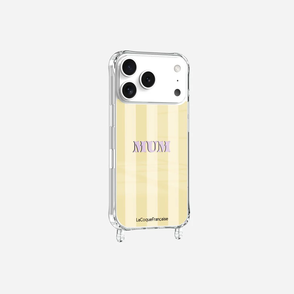 Coque Anneaux Imprimee Mum - Jaune Et Beige - Image 5