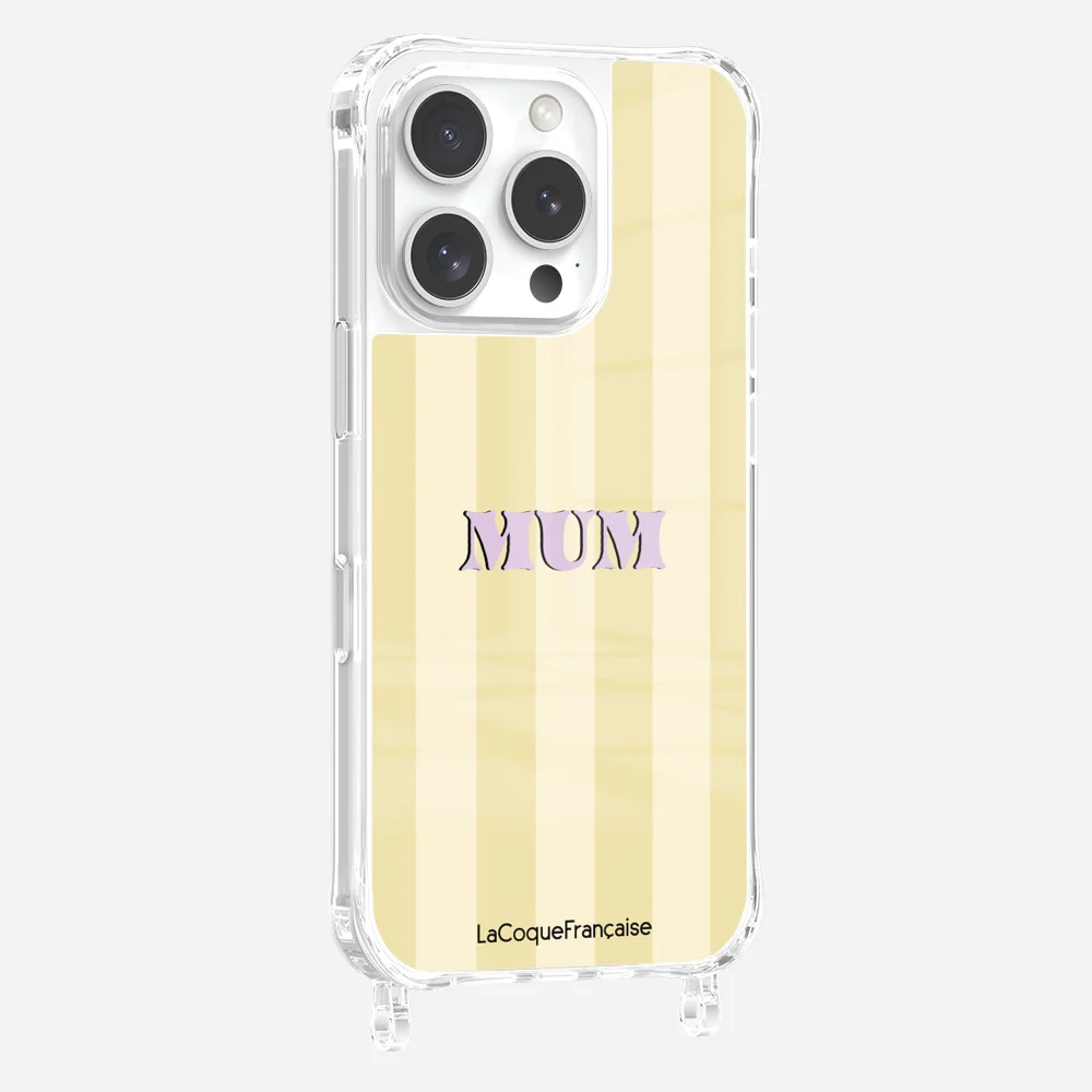 Coque Anneaux Imprimee Mum - Jaune Et Beige - Image 7