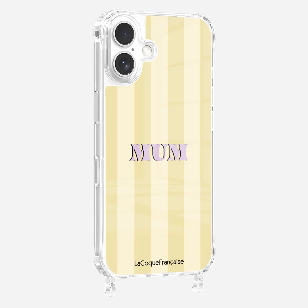 Coque Anneaux Imprimee Mum - Jaune Et Beige - Image 9