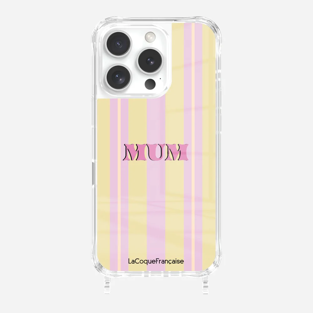 Coque Anneaux Imprimee Mum - Rose Et Jaune - Image 2