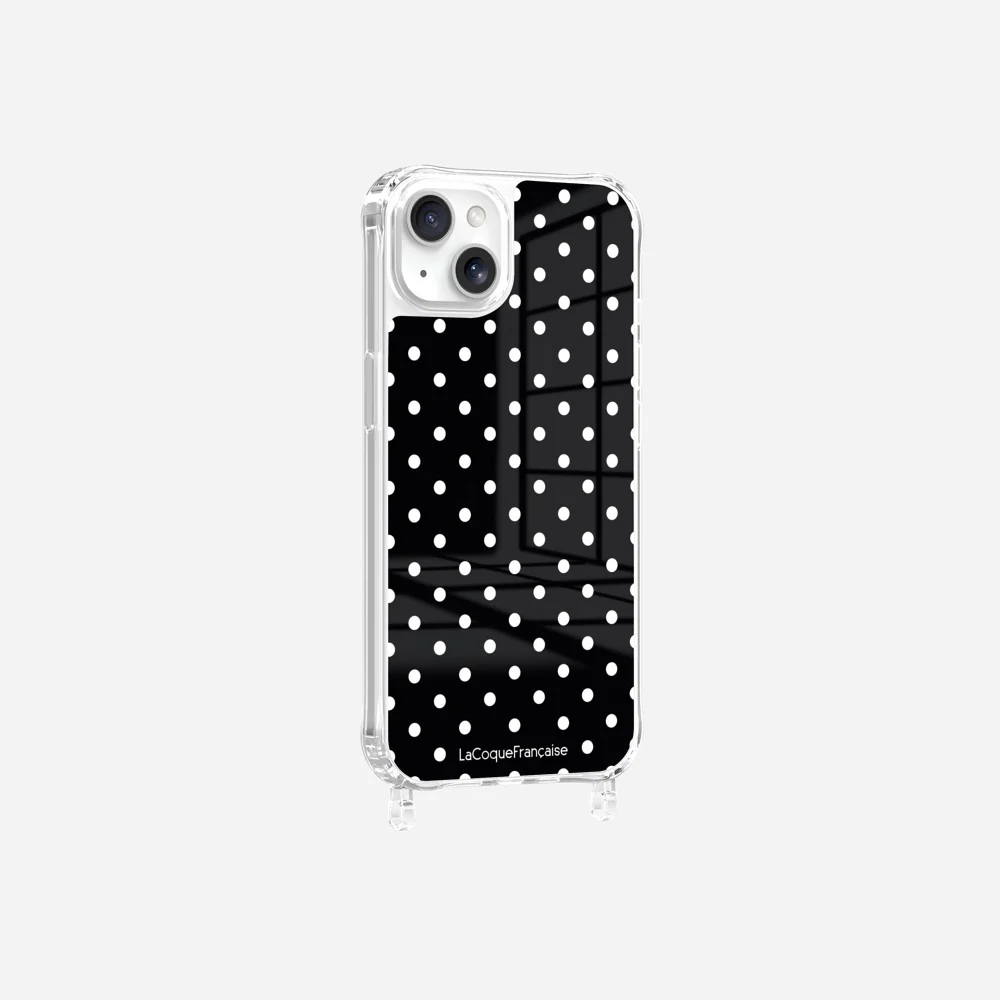 Coque Anneaux Imprimee Pois Blanc - Image 13