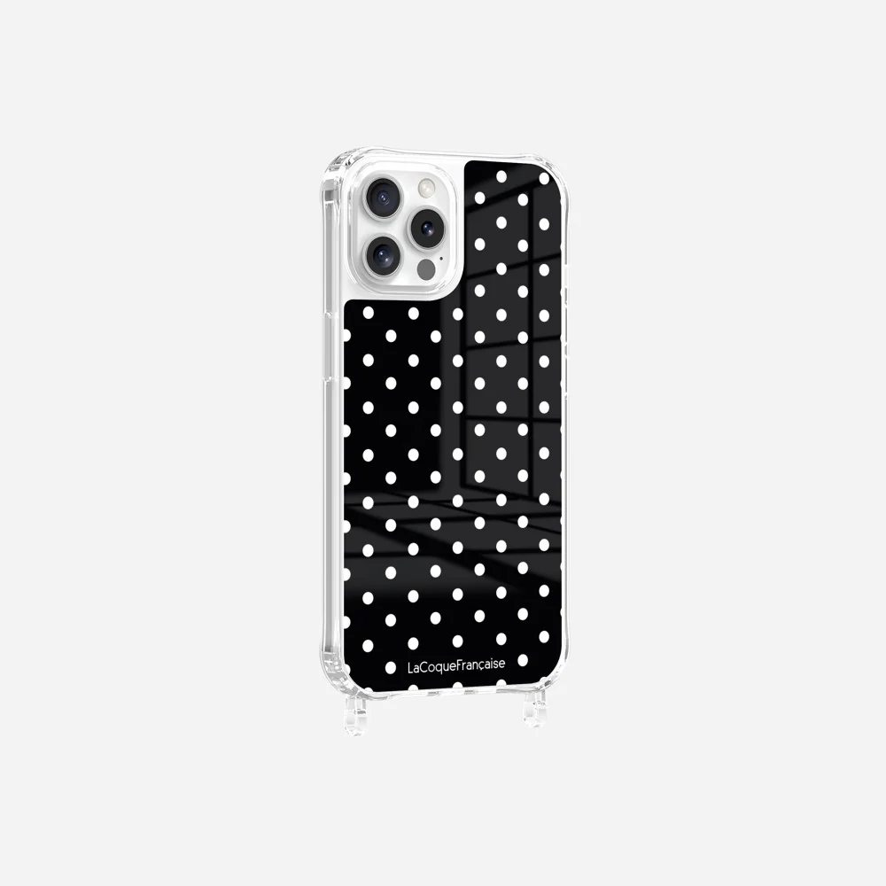 Coque Anneaux Imprimee Pois Blanc - Image 22