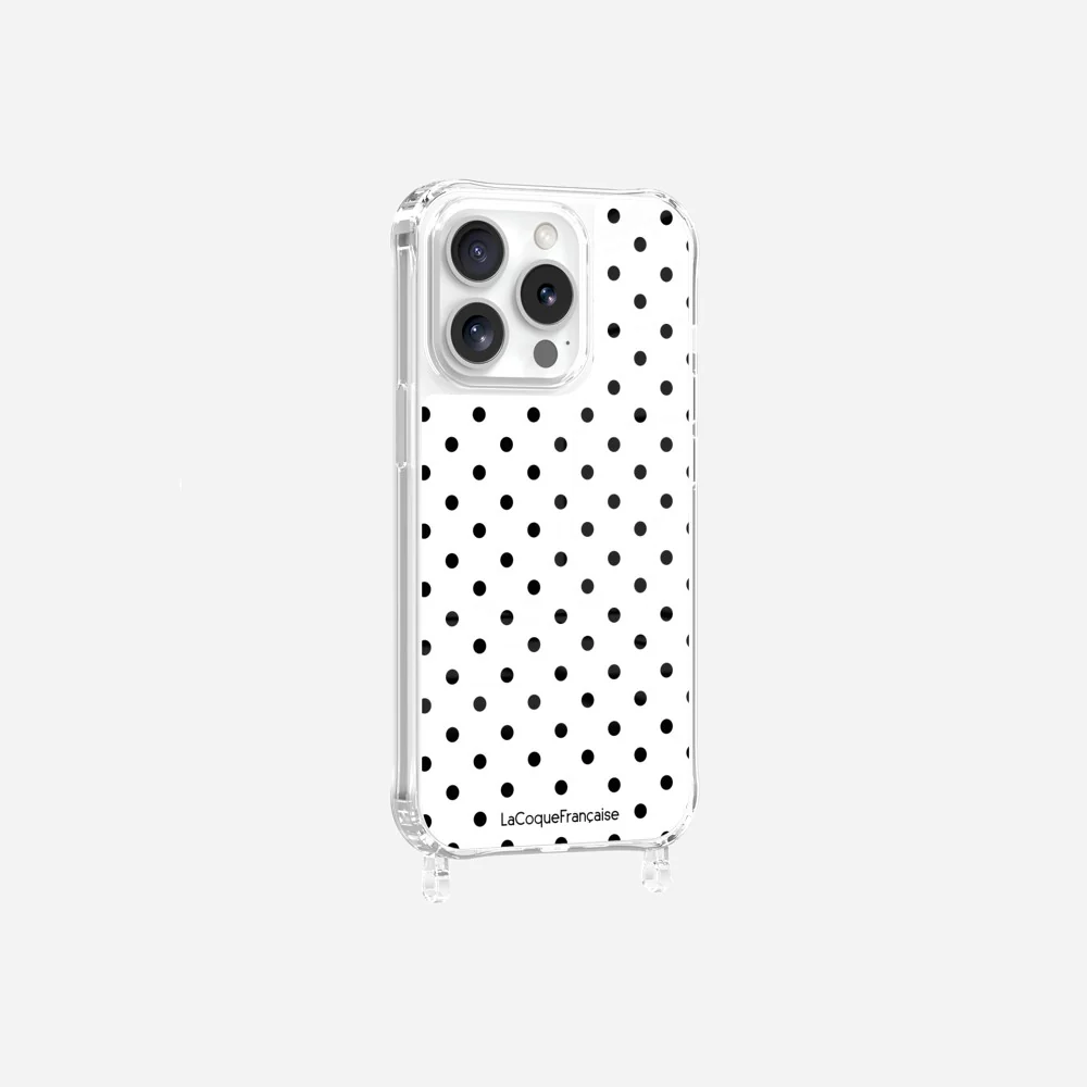 Coque Anneaux Imprimee Pois Noir - Image 14