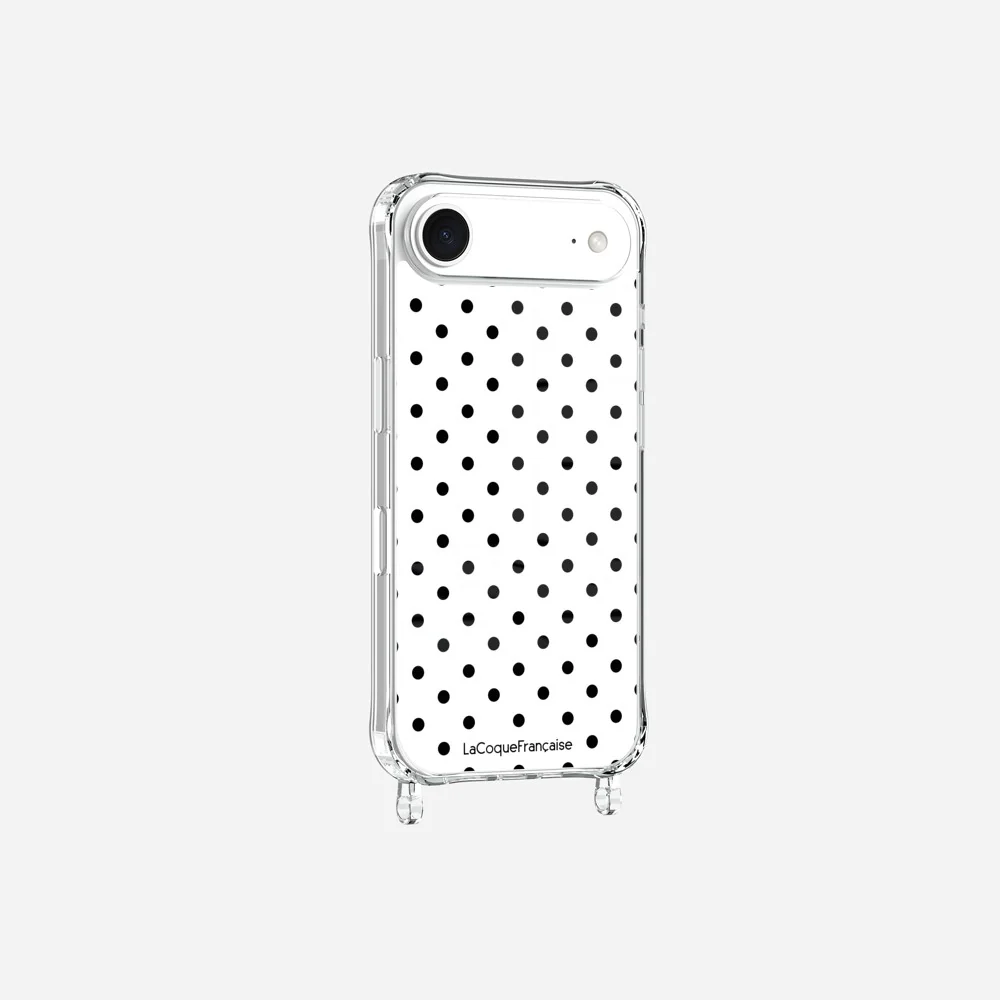 Coque Anneaux Imprimee Pois Noir - Image 4