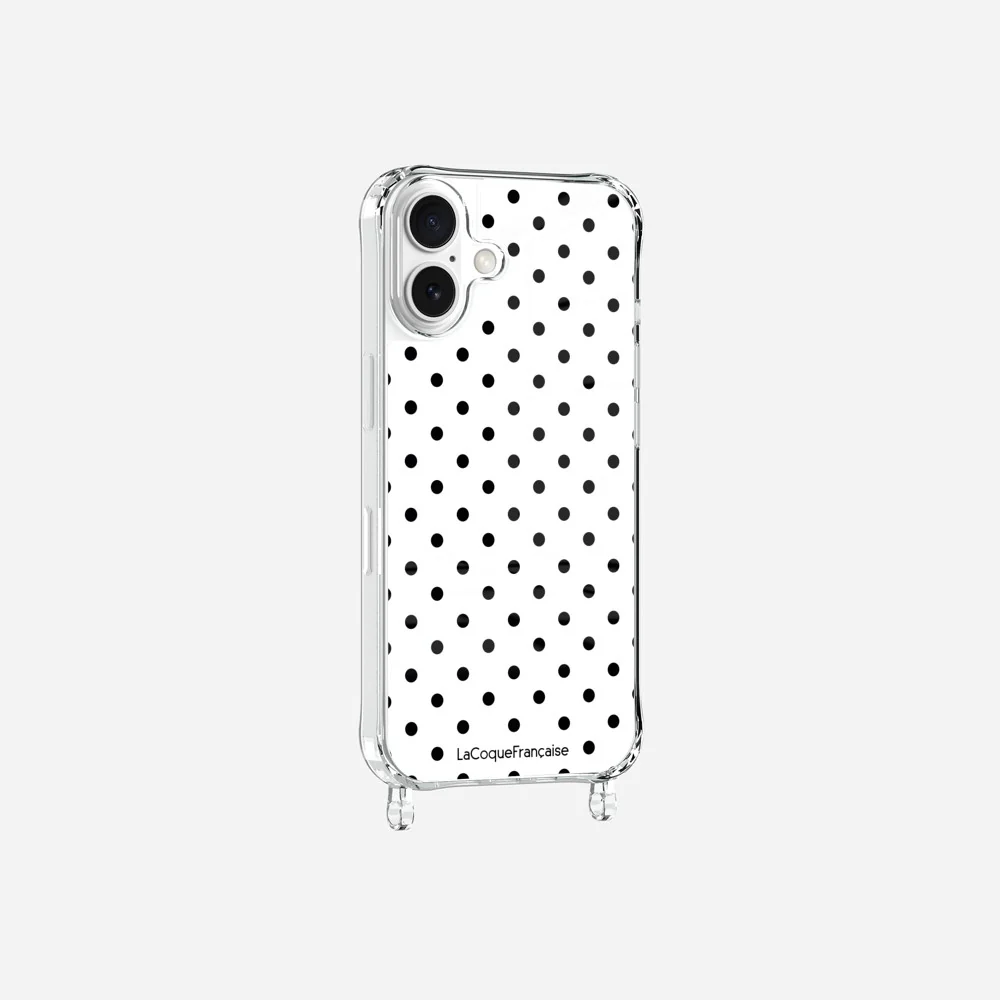 Coque Anneaux Imprimee Pois Noir - Image 5