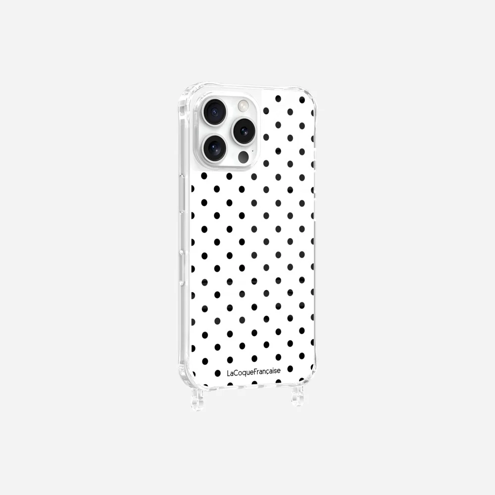 Coque Anneaux Imprimee Pois Noir - Image 7