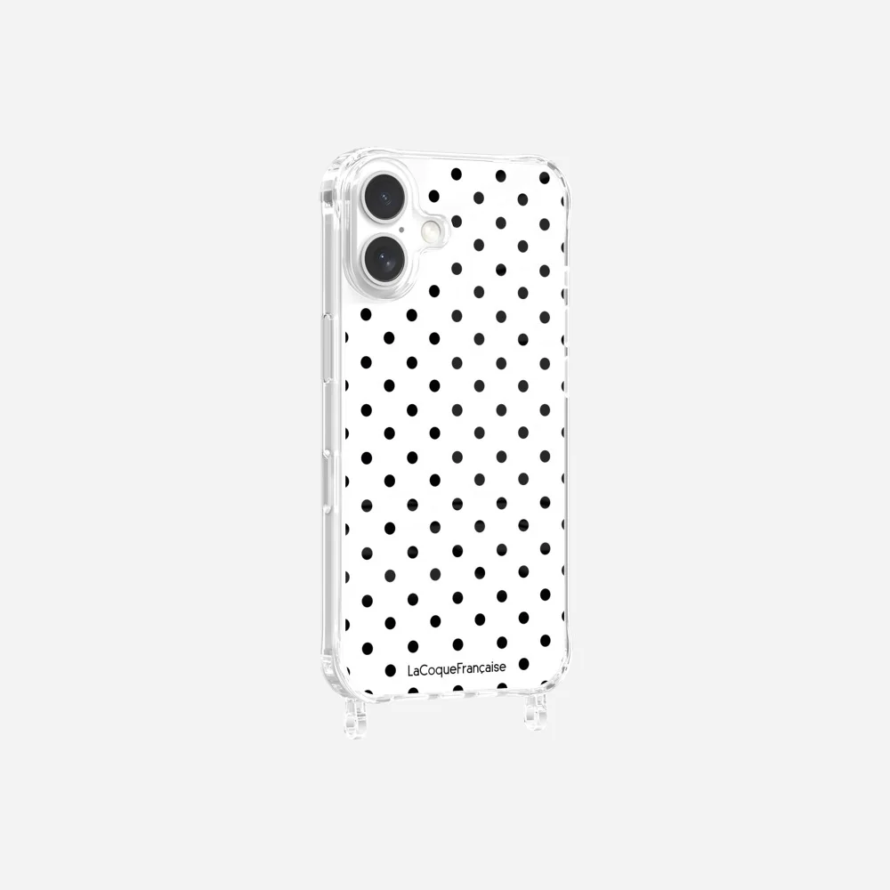 Coque Anneaux Imprimee Pois Noir - Image 8