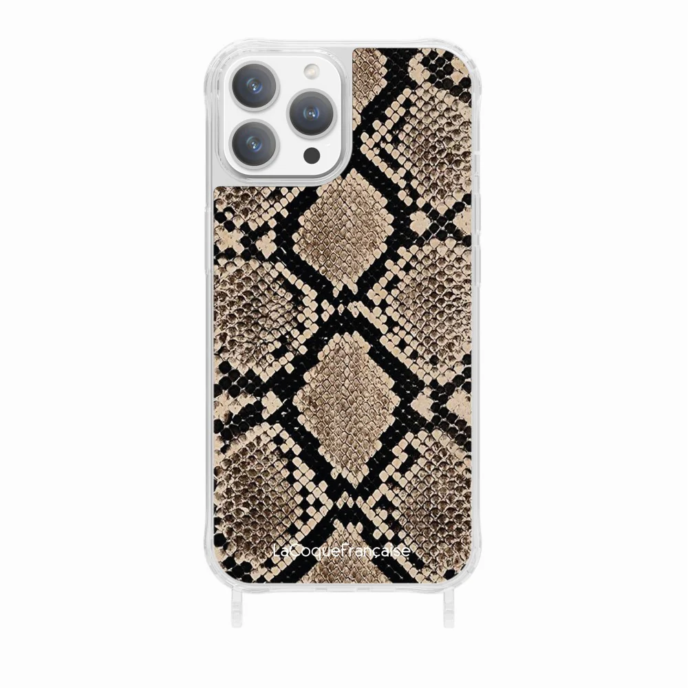 Coque Anneaux Imprimee Python Beige - Image 22