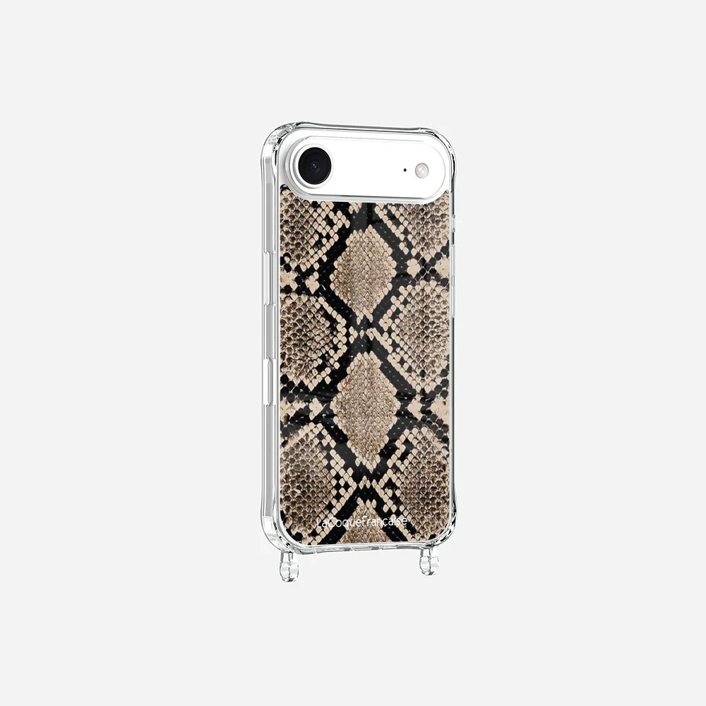Coque Anneaux Imprimee Python Beige - Image 3
