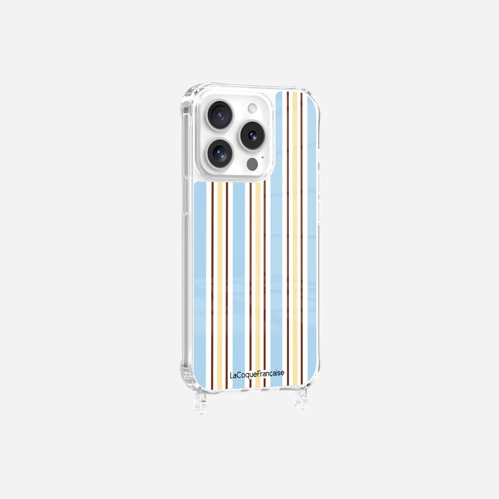 Coque Anneaux Imprimee Rayure Bleue - Image 10