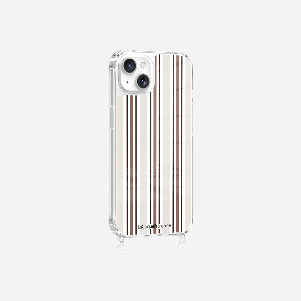 Coque Anneaux Imprimee Rayure Greige - Image 13