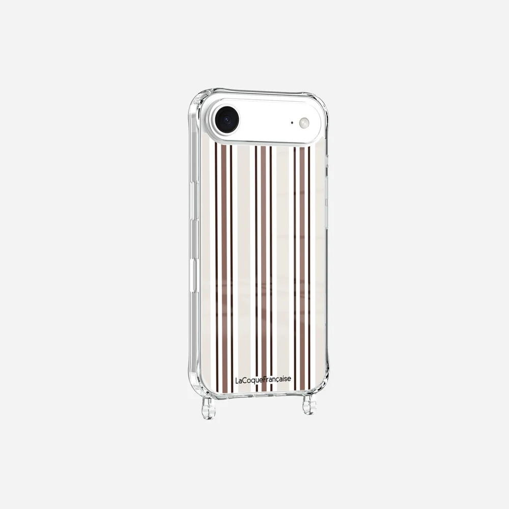 Coque Anneaux Imprimee Rayure Greige - Image 4